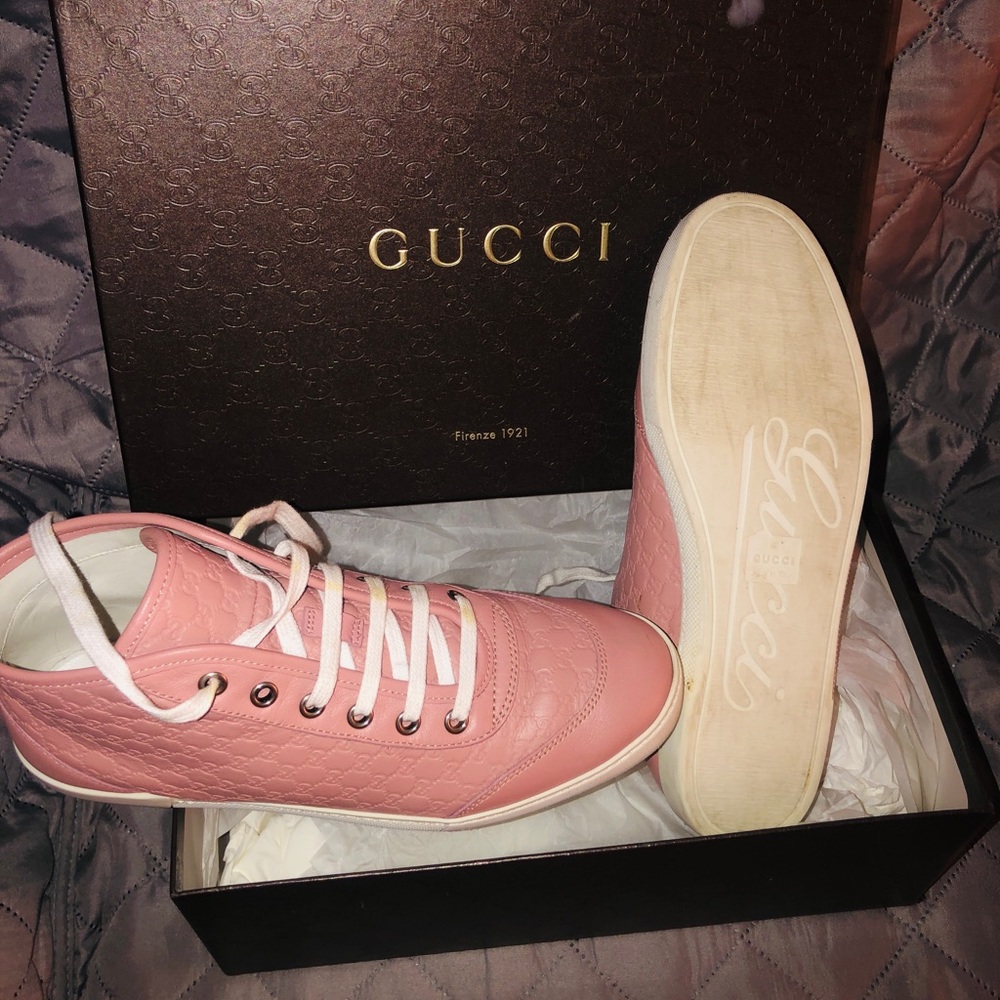 Gucci Sneakers size36.5 soft pink